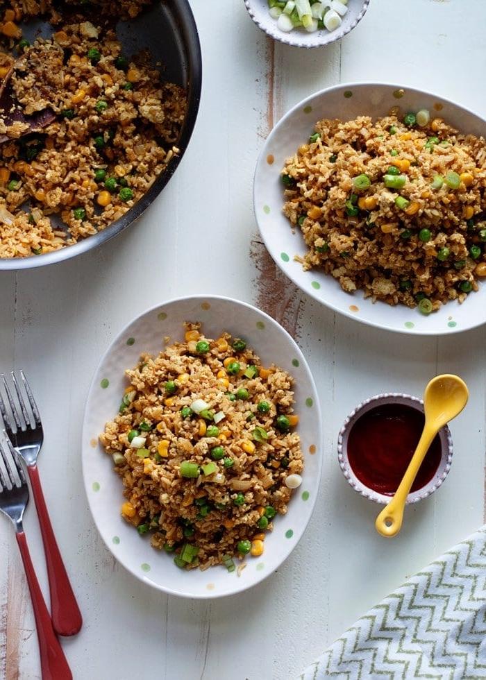 Scrambled Tofu Fried Rice σε 12 Λεπτά