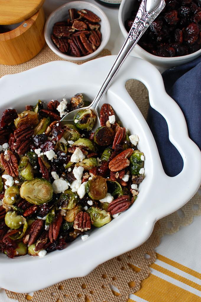 Λαχανάκια Βρυξελλών με Κράνμπερις 6 Brussels Sprouts with Cranberries with goat cheese