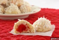 Sweet Cherry Coconut Snowballs