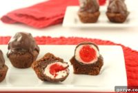 Cherry Chocolate Brownie Bites