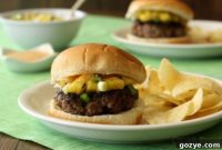 Sweet Chili Pineapple Thai Burgers
