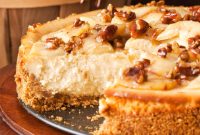 Salted Caramel Apple Cheesecake