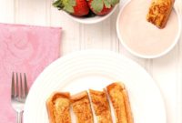 Golden French Toast Sticks with Strawberry Yogurt Dip