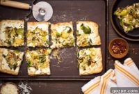 Savory Brussels Sprouts Ricotta Flatbread