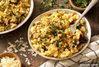 Caramelized Onion Mac and Cheese Gratin