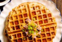 Waffle Iron Ham and Cheese Melts