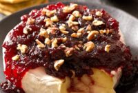 Warm Cranberry Baked Brie