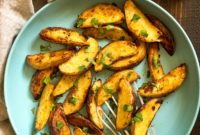 Golden Skillet Potato Wedges
