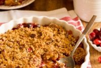 Spiced Cranberry Apple Crisp