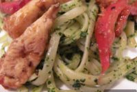 Zesty Cilantro Chicken Pesto Pasta