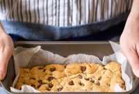 Simple Small Batch Chocolate Chip Cookie Bars