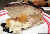Luscious Chocolate Peach Cheesecake