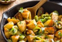 Sizzling Olived Potatoes for One