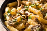 Hearty Sausage Mushroom Pasta