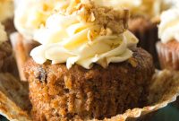 Pineapple Carrot Cake Mini Cupcakes
