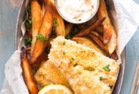 Golden Baked Fish and Chips