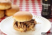 Guinness-Infused Pulled Pork Sandwiches