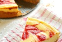 Heavenly Strawberry Swirl Cheesecake