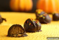 Spiced Pumpkin Gingersnap Truffles