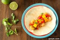 Sweet & Spicy Asian Shrimp Tacos with Mango Salsa