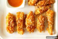 Golden Baked General Tsos Sweet Chili Chicken Strips