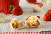 Decadent Strawberry Shortcake Truffles