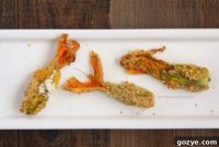 Delicate Squash Blossoms with Goat Cheese