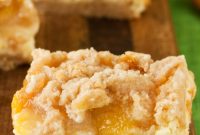 Juicy Peach Crumble Squares