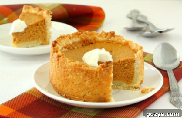 Deep Dish Mini Pumpkin Pies For Two for Thanksgiving