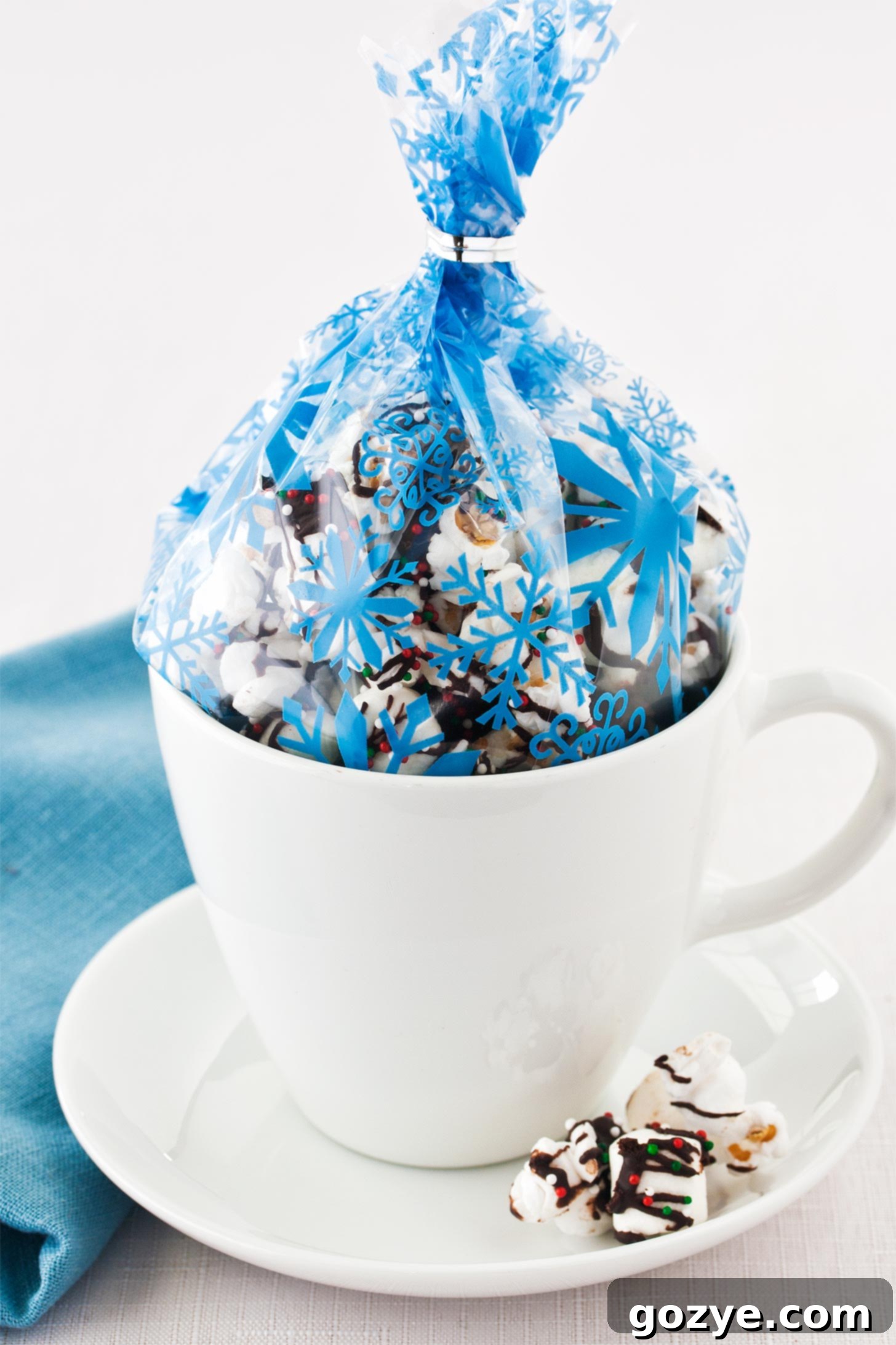 Sweet & Salty Popcorn Crunch 3 Hot chocolate popcorn in a treat bag as a gift