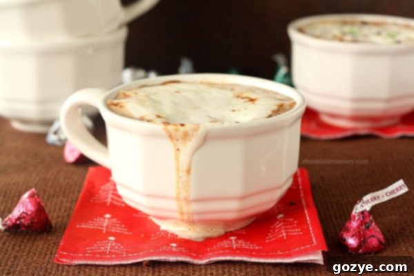 Cherry Cordial and Mint Truffle Kiss Hot Chocolate