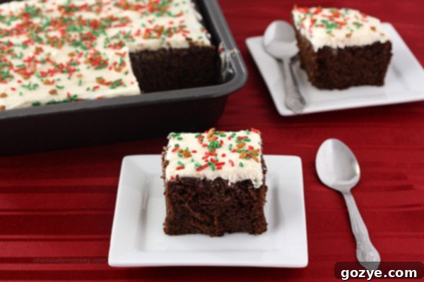 Delicious Gingerbread Texas Sheet Cake topped with creamy lemon frosting