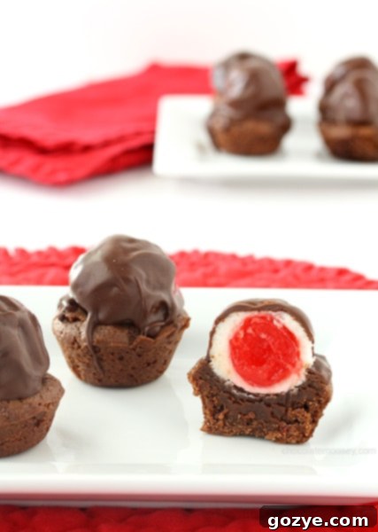Homemade Chocolate Covered Cherry Brownie Cups