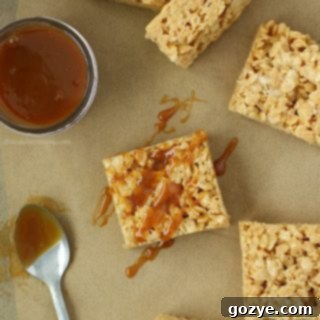 Caramel Rice Crispy Treats