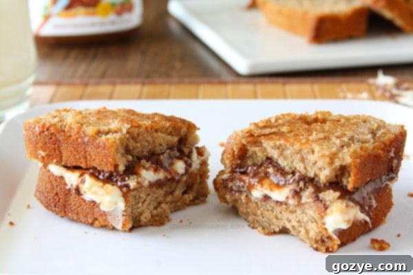 Grilled Nutella Cheesecake Sandwich