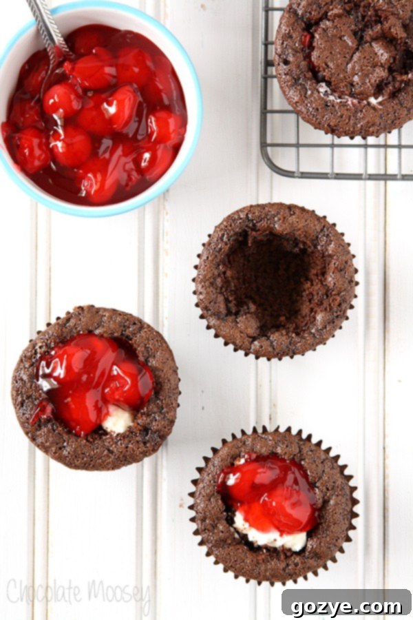 Decadent Cherry Cheesecake Cupcakes 4 Cherry Cheesecake Stuffed Cupcakes
