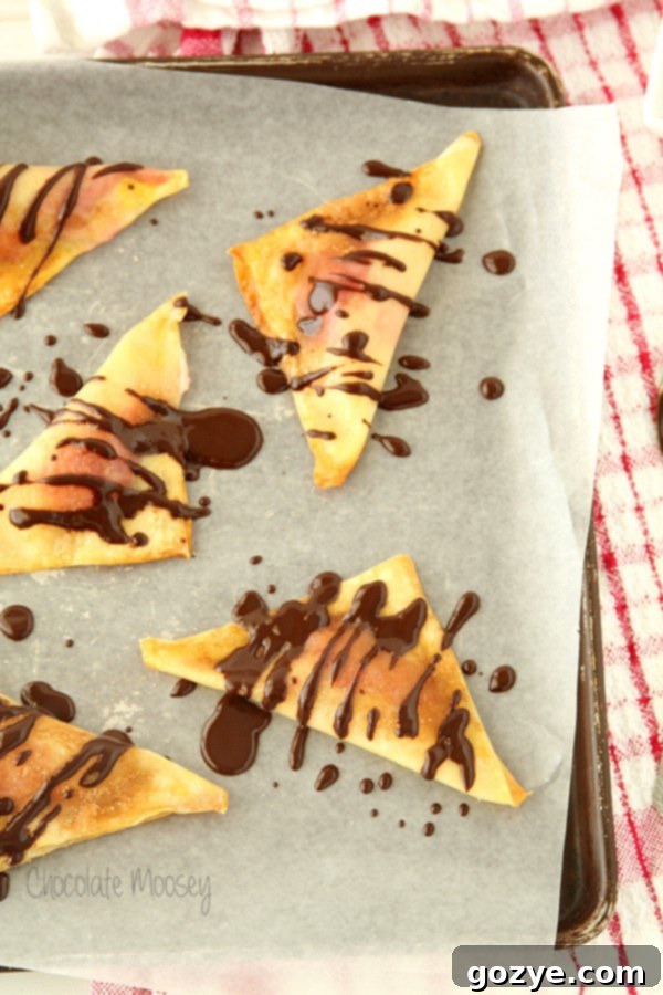 Baked Cherry Cheesecake Wontons