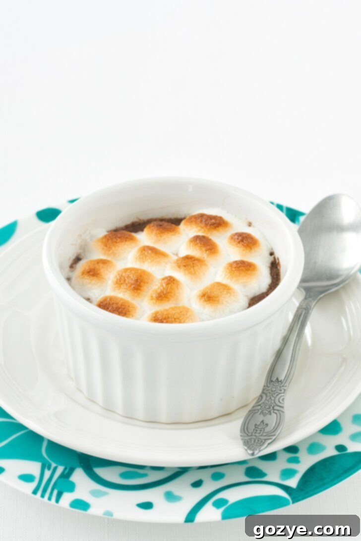 Single Serve Brownie in ramekin