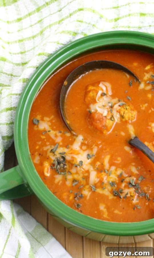 Comforting Chicken Parmesan Meatball Soup 5 Chicken Parmesan Meatball Soup