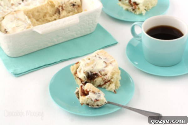 Carrot Cake Cinnamon Rolls ready to be frosted
