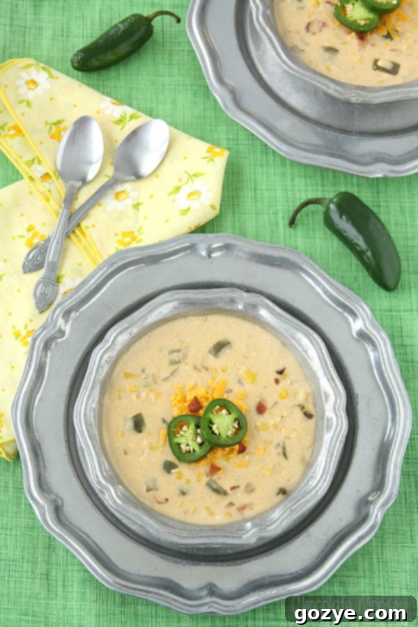 Jalapeno Popper Corn Chowder
