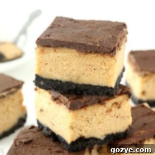 Buckeye (Chocolate and Peanut Butter) Cheesecake Bars Recipe