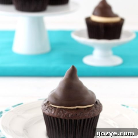 Chocolate Caramel Hi Hat Cupcakes