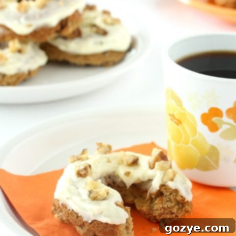 Carrot Cake Baked Doughnuts