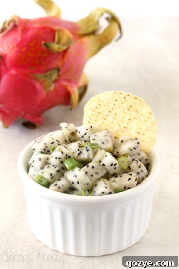Dragon Fruit Salsa for Fajita-Spiced Tacos
