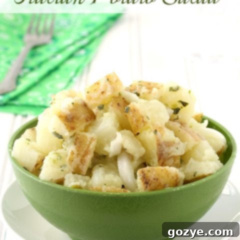 Italian Potato Salad (No Mayo, Eggless, Vegan)