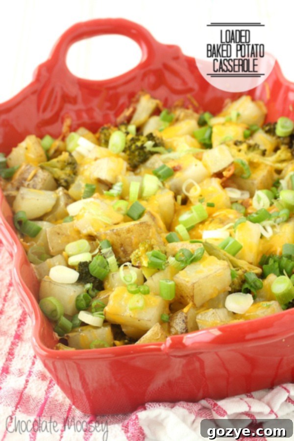 Ultimate Comfort Potato Bake 2 Loaded Baked Potato Casserole for an easy family dinner