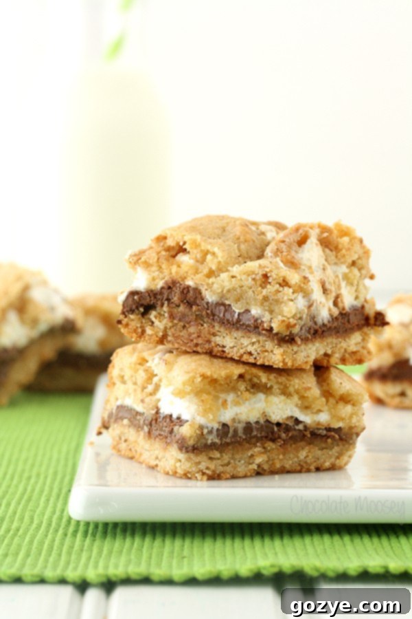 S'mores Cookie Bars 2 S'mores Cookie Crumb Bars, a delightful layered dessert