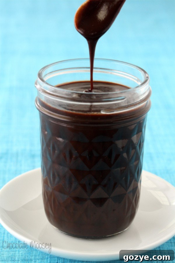 Homemade Hot Fudge Sauce made from scratch at home