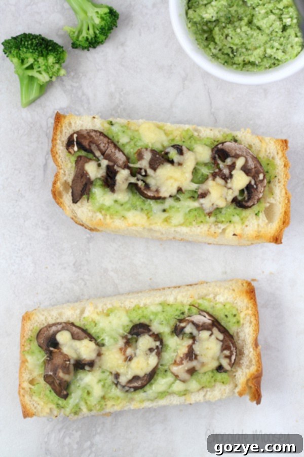 Delicious Broccoli Pesto for Pizza and Pasta 3 Broccoli Pesto as a quick pizza sauce for French bread pizza